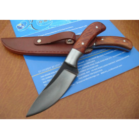OEM Bernard II Handmade Hunting Knife Jungle Knife with Steel + Wood Handle UDTEK01325